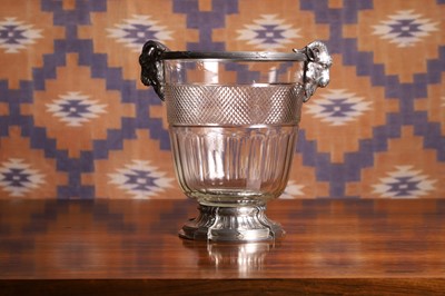 Lot 611 - A cut glass Champagne bucket