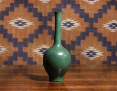 Lot 690 - A Japanese Verdigris bronze gourd vase