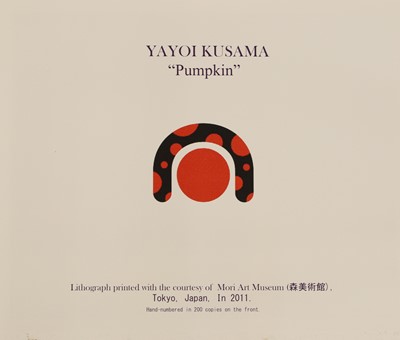Lot 45 - Yayoi Kusama (Japanese, b.1929)