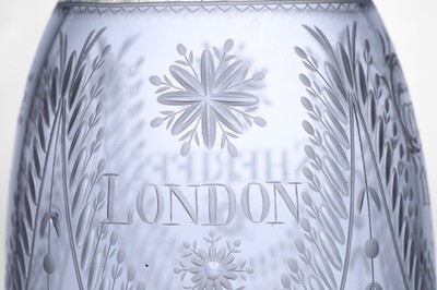 Lot 433 - A cut-glass decanter