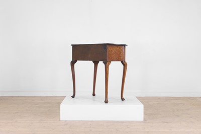 Lot 427 - A walnut and marquetry side table