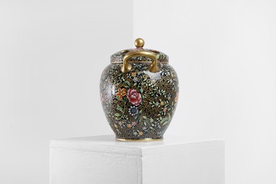 Lot 419 - A Copeland porcelain potpourri vase and cover