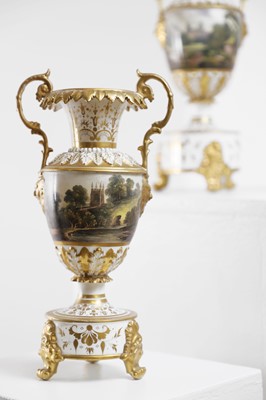 Lot 426 - A Bloor Derby porcelain garniture