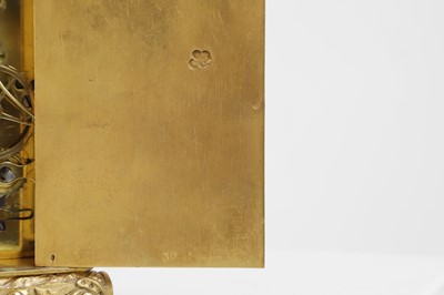 Lot 435 - A brass carriage clock by Jules of Paris