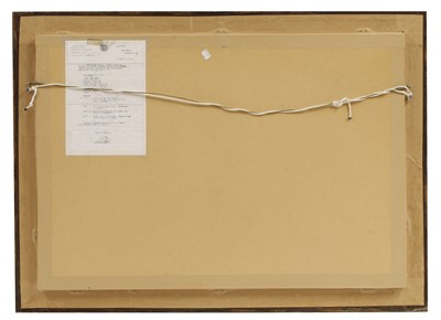 Lot 417 - A large silkwork picture of the three-mast ship 'Bann'
