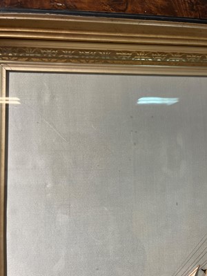 Lot 417 - A large silkwork picture of the three-mast ship 'Bann'