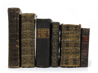 Lot 270 - Six 17th. Century BIBLES, in Cont. Bindings