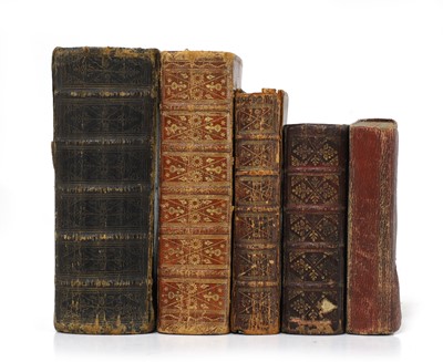 Lot 247 - Five BIBLES: 1- BIBLE, Etc