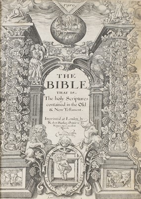 Lot 315 - 1607 BIBLE, etc