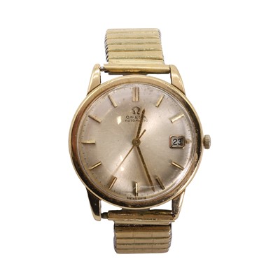 Lot 428 - A gentlemen's 9ct gold Omega automatic bracelet watch, c.1967