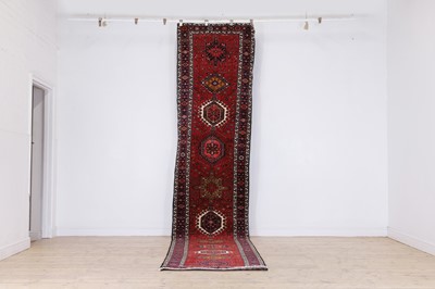 Lot 453 - A Persian Heriz wool runner