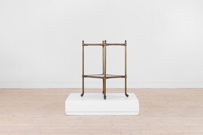 Lot 434 - A Regency-style kingwood and brass étagère