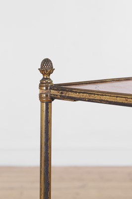 Lot 434 - A Regency-style kingwood and brass étagère