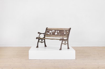 Lot 699 - A cast iron child’s garden seat