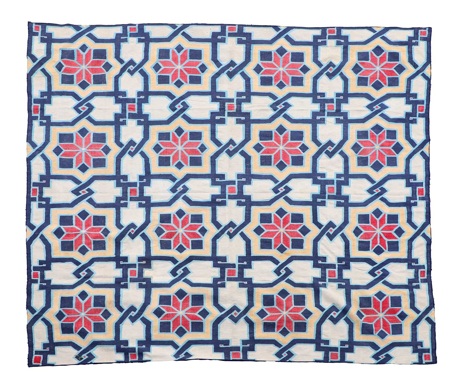 Lot 510 - A red and blue dhurrie