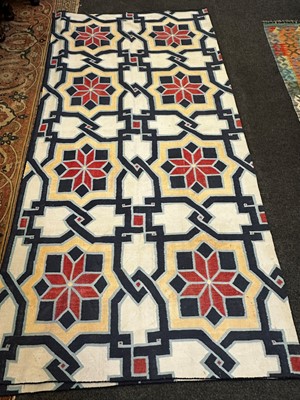 Lot 510 - A red and blue dhurrie
