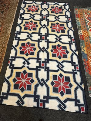 Lot 510 - A red and blue dhurrie