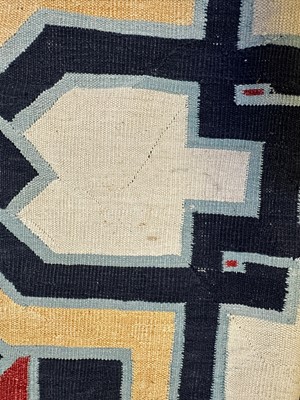 Lot 510 - A red and blue dhurrie