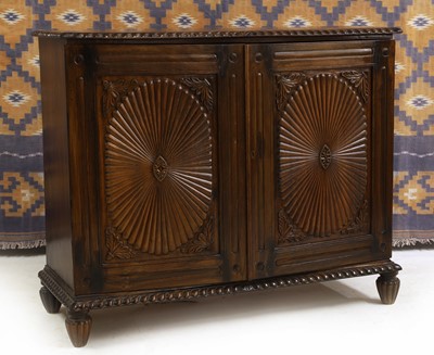 Lot 681 - A hardwood cabinet