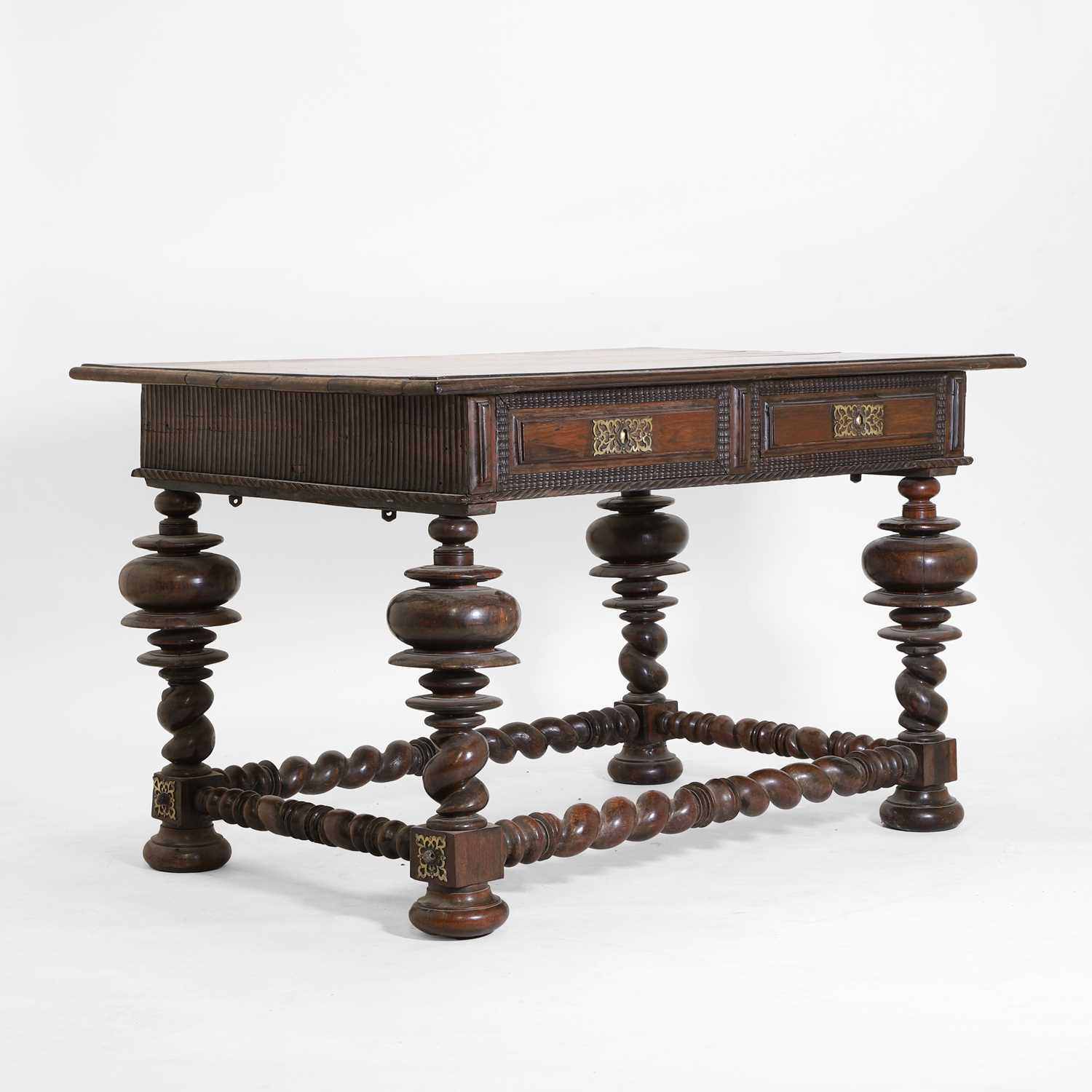Lot 115 - A large rosewood centre table