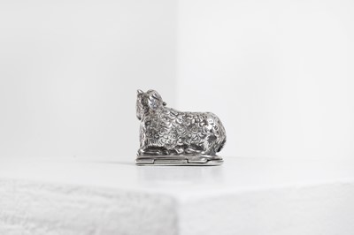 Lot 622 - A white-metal figural vinaigrette