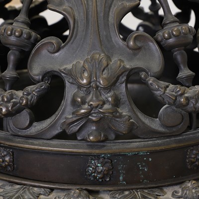 Lot 55 - A large Renaissance-style bronze brazier