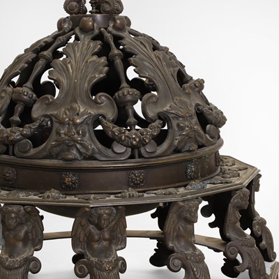 Lot 55 - A large Renaissance-style bronze brazier