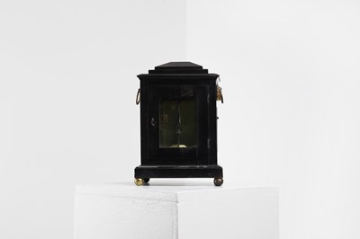 Lot 431 - A George III ebonised table timepiece