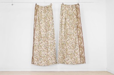 Lot 392 - A pair of linen curtains by Robert Kime