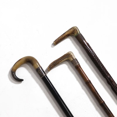 Lot 237 - Three walking sticks