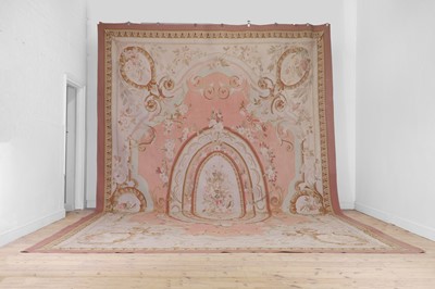 Lot 208 - A large Aubusson-style needlepoint carpet