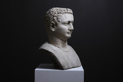 Lot 381 - A Roman marble portrait head of the Emperor Titus