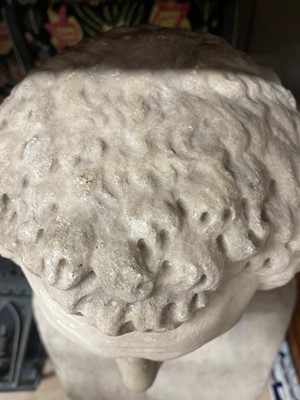 Lot 381 - A Roman marble portrait head of the Emperor Titus