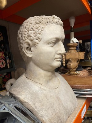 Lot 381 - A Roman marble portrait head of the Emperor Titus