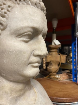 Lot 381 - A Roman marble portrait head of the Emperor Titus