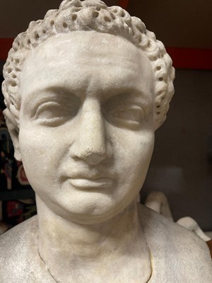 Lot 381 - A Roman marble portrait head of the Emperor Titus