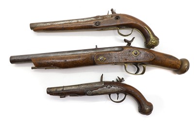Lot 155 - Two 19th century percussion pistols