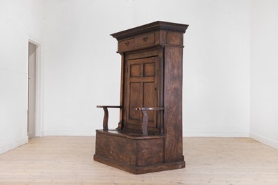 Lot 215 - A vernacular elm settle