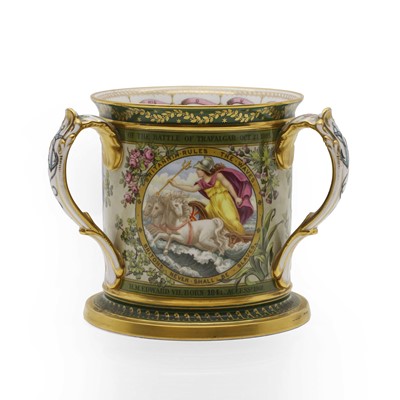 Lot 143 - A Copeland Lord Admiral Nelson porcelain commemorative tyg