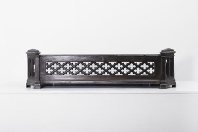 Lot 576 - A Regency steel Gothic fender