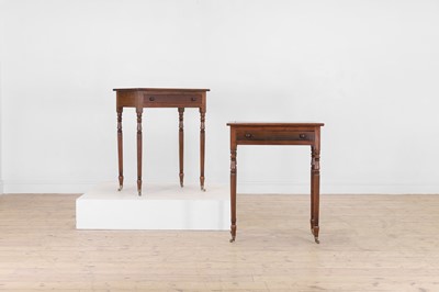 Lot 610 - A pair of George IV-style rosewood side tables