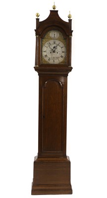 Lot 598 - A George III eight-day oak longcase clock