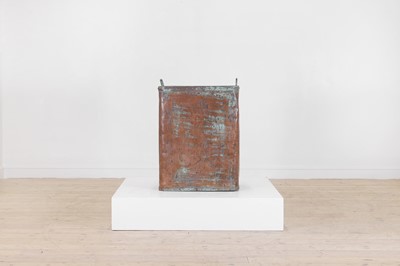 Lot 409 - A large copper log bin