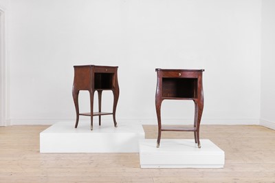 Lot 335 - A pair of Louis XV-style night tables