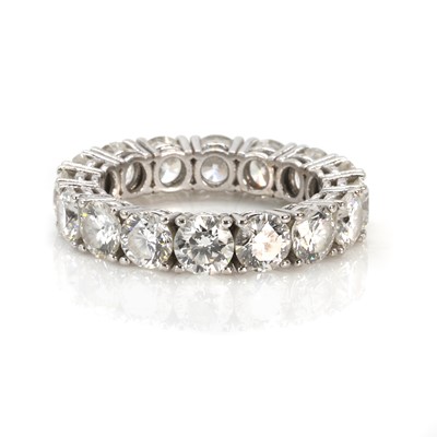 Lot 289 - A white gold diamond full eternity ring