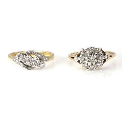 Lot 261 - Two diamond rings