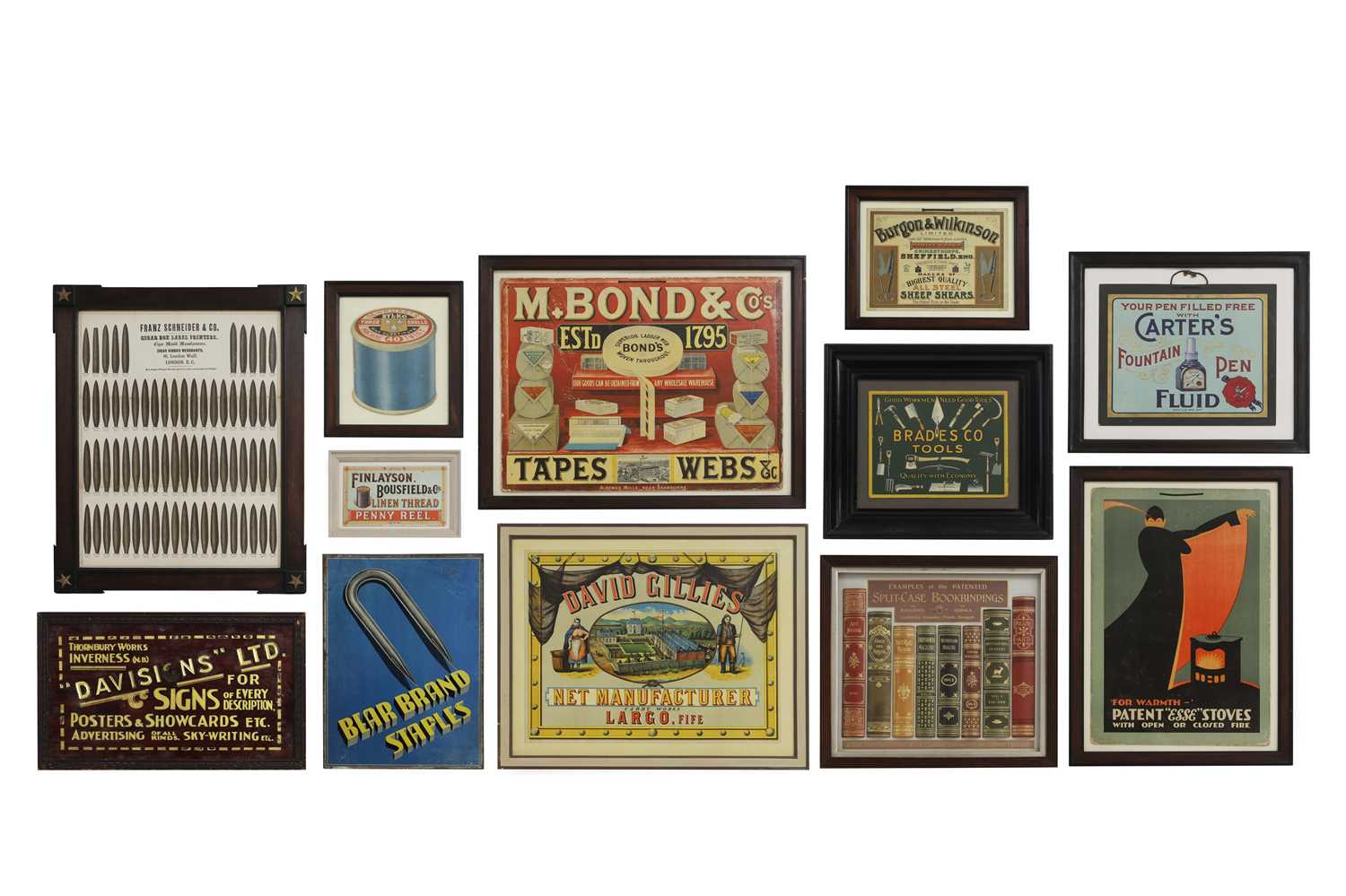 Lot 143 - Twelve various advertising signs