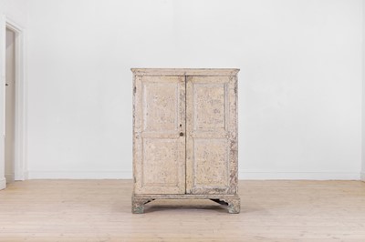 Lot 147 - A painted pine cupboard