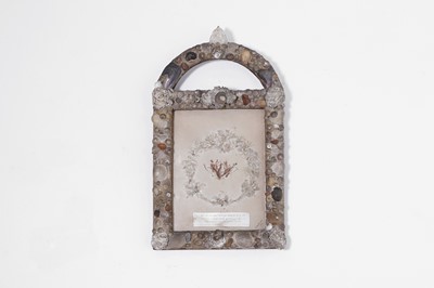 Lot 477 - A Victorian shell-encrusted framed display