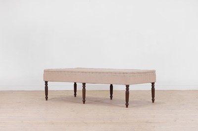 Lot 178 - A large George IV-style mahogany footstool